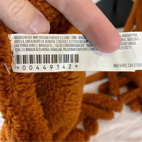 Forever 21 Rust Brown Women's Scarf - Picture 4 of 5